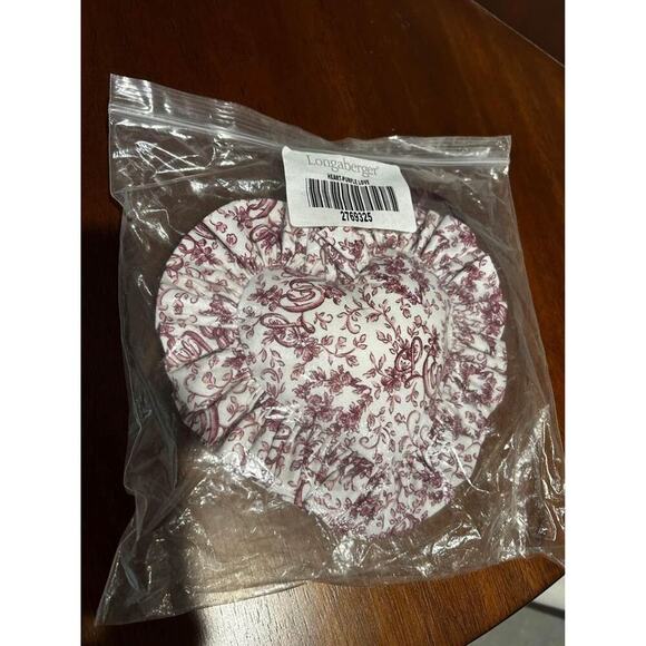 Longaberger 2000 Sweetheart Little Love Basket PURPLE Letters of Love Pillow NEW - Picture 1 of 1